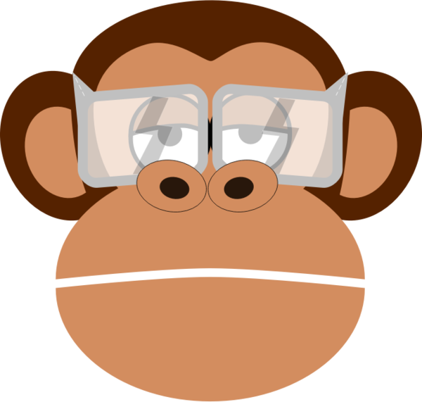 Free Gorilla Nose Cartoon Head Clipart Clipart Transparent Background
