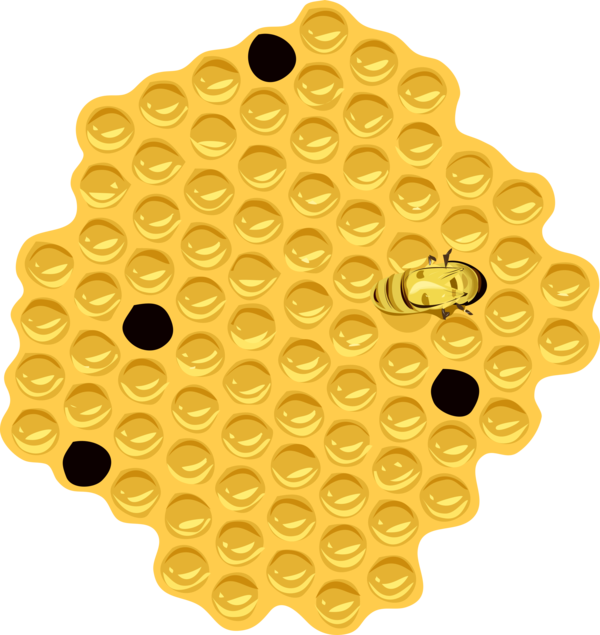 Free Bee Circle Material Fruit Clipart Clipart Transparent Background