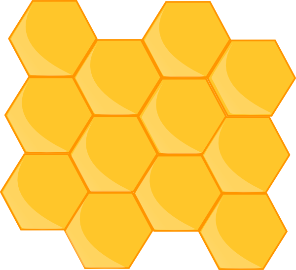 Free Bee Honeycomb Material Line Clipart Clipart Transparent Background