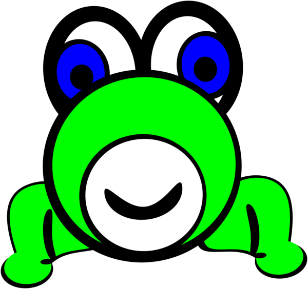 Free Frog Smile Line Smiley Clipart Clipart Transparent Background