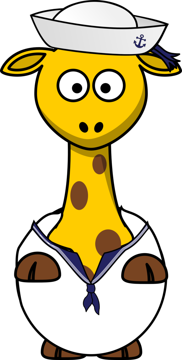 Free Giraffe Nose Head Black And White Clipart Clipart Transparent Background