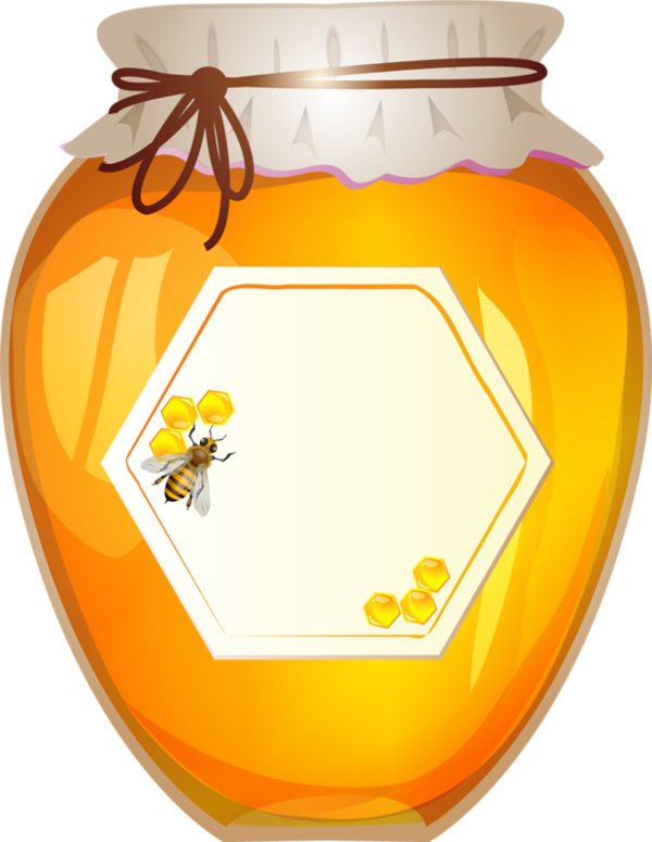 Free Bee Honey Clipart Clipart Transparent Background