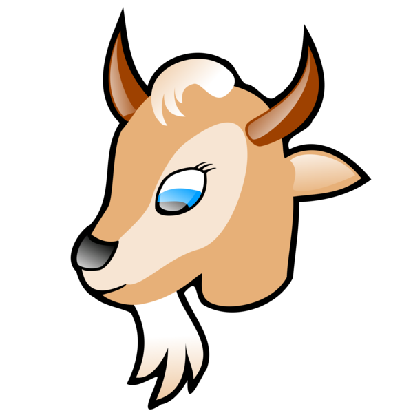 Free Deer Goats Nose Head Clipart Clipart Transparent Background