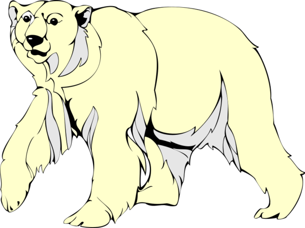 Free Baby Animal Line Art Bear Wildlife Clipart Clipart Transparent Background