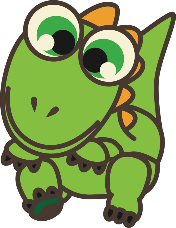 Free Dinosaur Frog Cartoon Toad Clipart Clipart Transparent Background