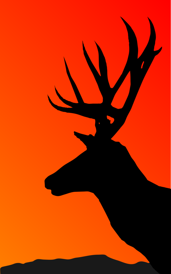 Free Deer Deer Silhouette Antler Clipart Clipart Transparent Background