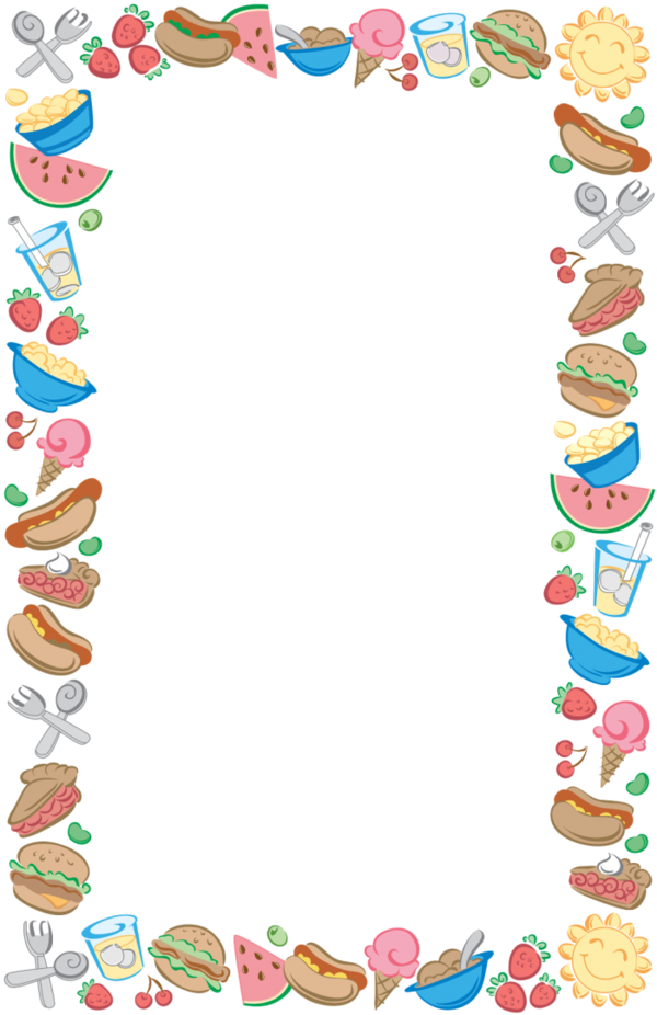Free Picnic Food Line Heart Clipart Clipart Transparent Background