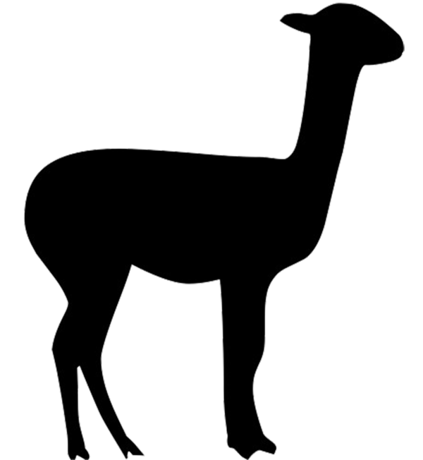 Free Camel Camel Like Mammal Black And White Wildlife Clipart Clipart Transparent Background