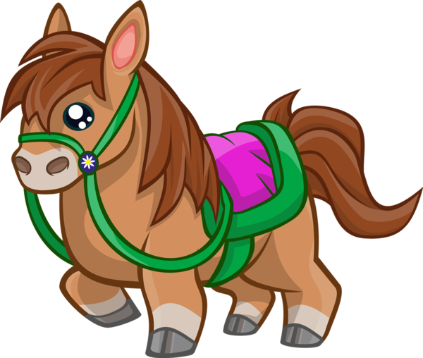 Free Donkey Horse Pony Cartoon Clipart Clipart Transparent Background