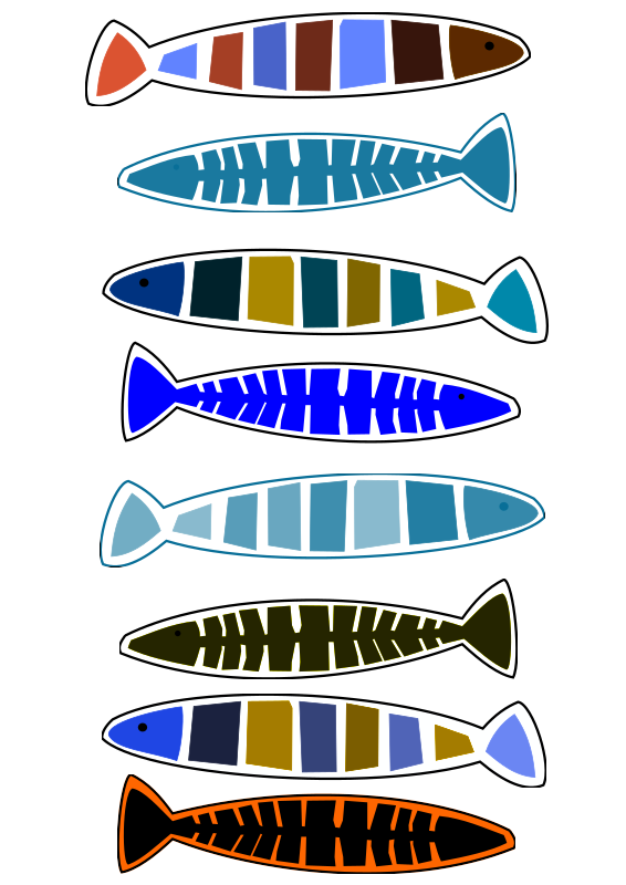 Free Fish Text Line Logo Clipart Clipart Transparent Background