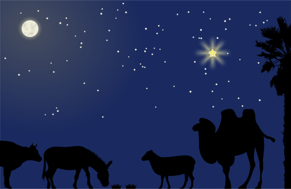 Free Camel Sky Nature Night Clipart Clipart Transparent Background