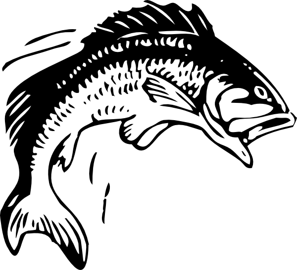 Free Fishing Black And White Fish Head Clipart Clipart Transparent Background