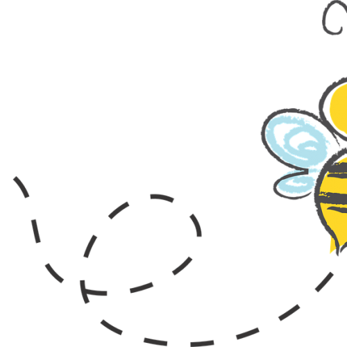 Free Bee Text Line Circle Clipart Clipart Transparent Background