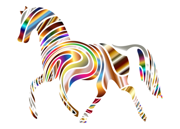 Free Horse Zebra Line Body Jewelry Clipart Clipart Transparent Background