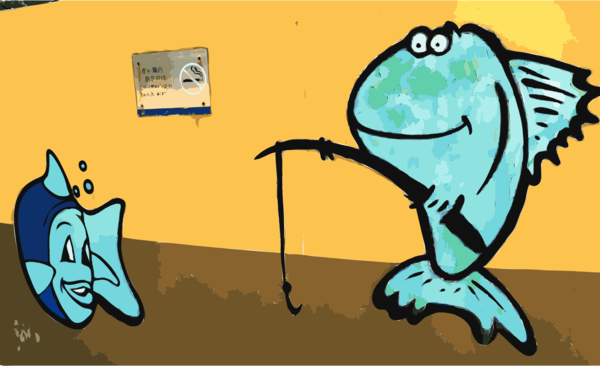 Free Fishing Cartoon Visual Arts Clipart Clipart Transparent Background