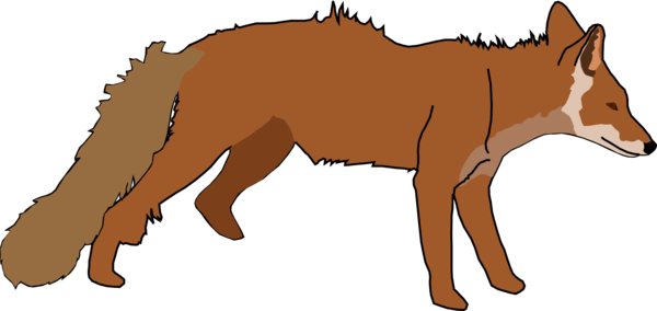 Free Fox Red Fox Wildlife Tail Clipart Clipart Transparent Background