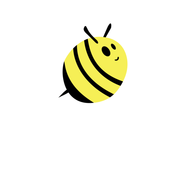 Free Bee Smiley Line Insect Clipart Clipart Transparent Background