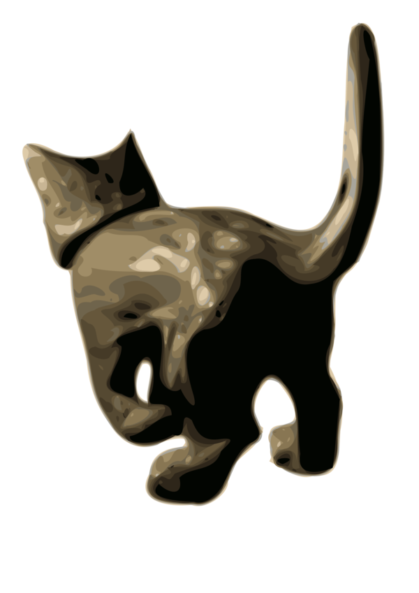 Free Cat Cat Tail Figurine Clipart Clipart Transparent Background