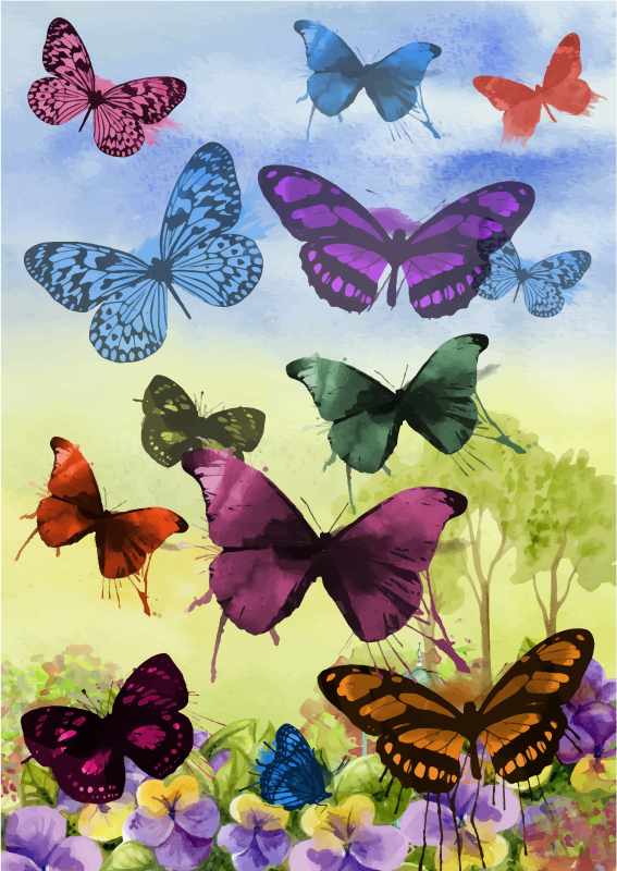 Free Gardening Butterfly Moths And Butterflies Insect Clipart Clipart Transparent Background