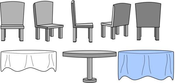 Free Dining Furniture Chair Black And White Clipart Clipart Transparent Background