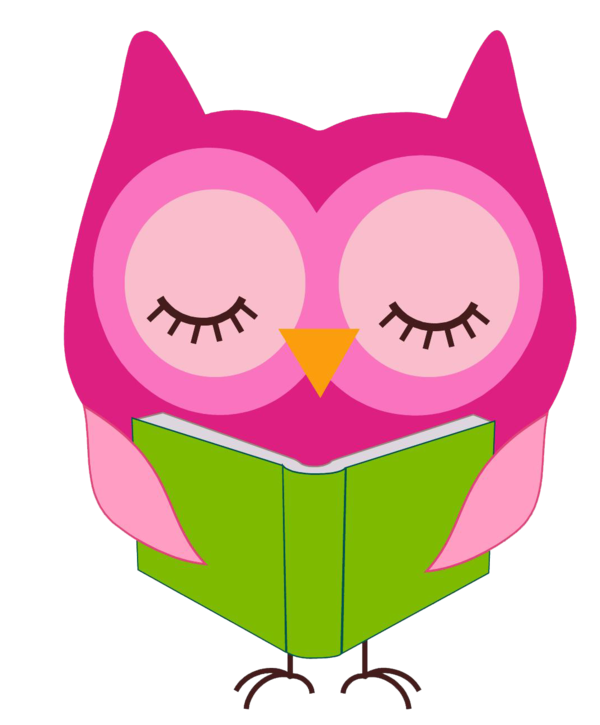 Free Reading Owl Smile Magenta Clipart Clipart Transparent Background
