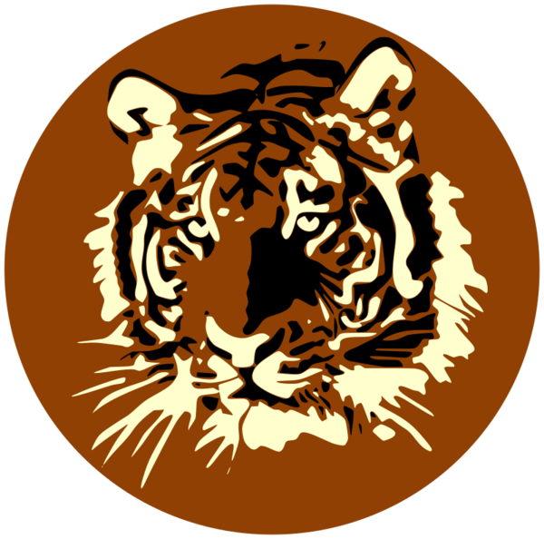 Free Cat Tiger Circle Logo Clipart Clipart Transparent Background