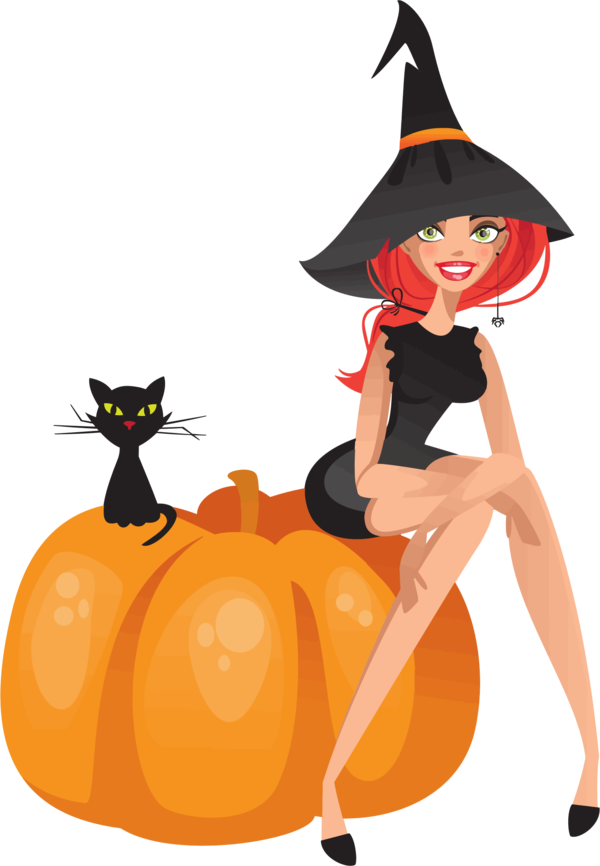 Free Cat Cat Pumpkin Halloween Clipart Clipart Transparent Background
