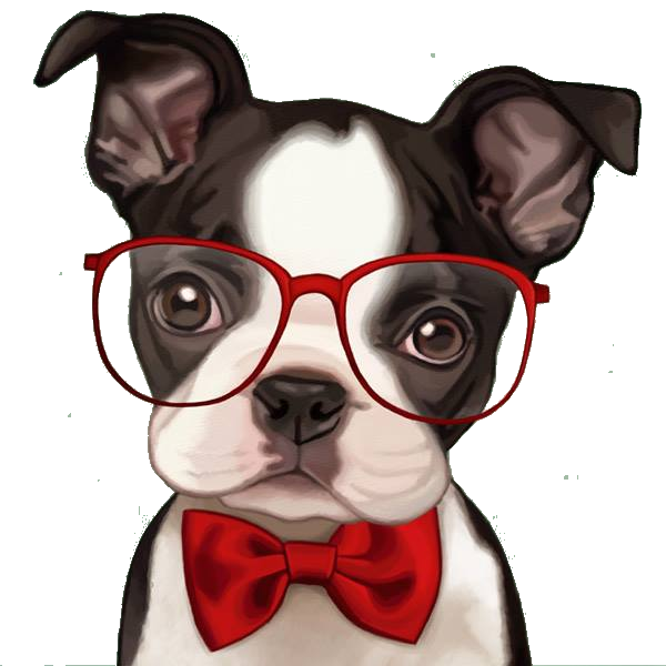 Free Dog Dog Boston Terrier Eyewear Clipart Clipart Transparent Background