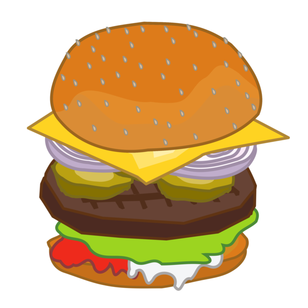 Free Chicken Hamburger Food Fast Food Clipart Clipart Transparent Background