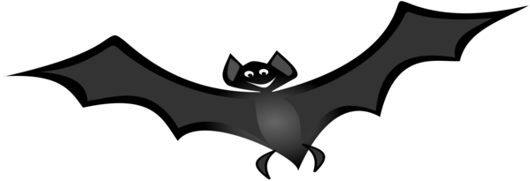 Free Bat Black And White Bat Wing Clipart Clipart Transparent Background