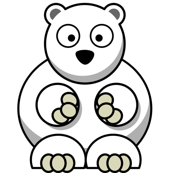 Free Bear Facial Expression Black And White Head Clipart Clipart Transparent Background