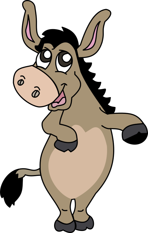 Free Donkey Donkey Cartoon Nose Clipart Clipart Transparent Background