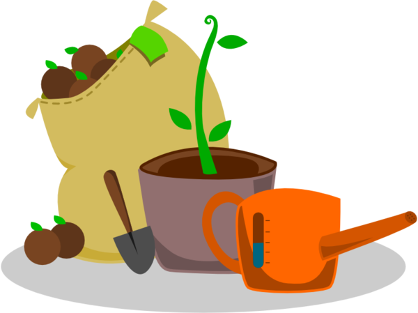 Free Gardening Cup Food Coffee Cup Clipart Clipart Transparent Background