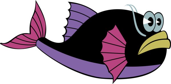 Free Fish Leaf Violet Wing Clipart Clipart Transparent Background