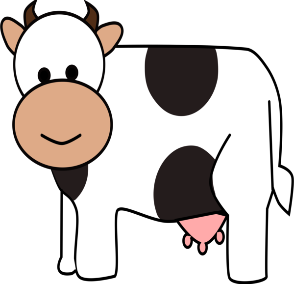 Free Cow Nose Facial Expression Smile Clipart Clipart Transparent Background
