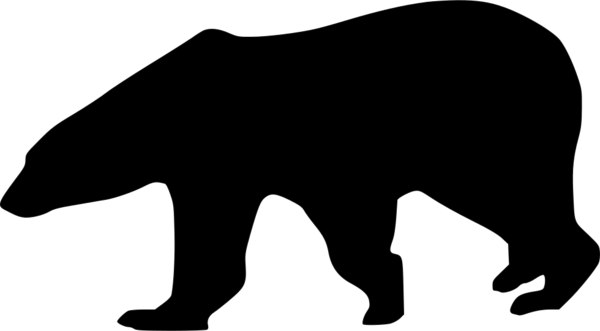 Free Bear Black And White Silhouette Bear Clipart Clipart Transparent Background