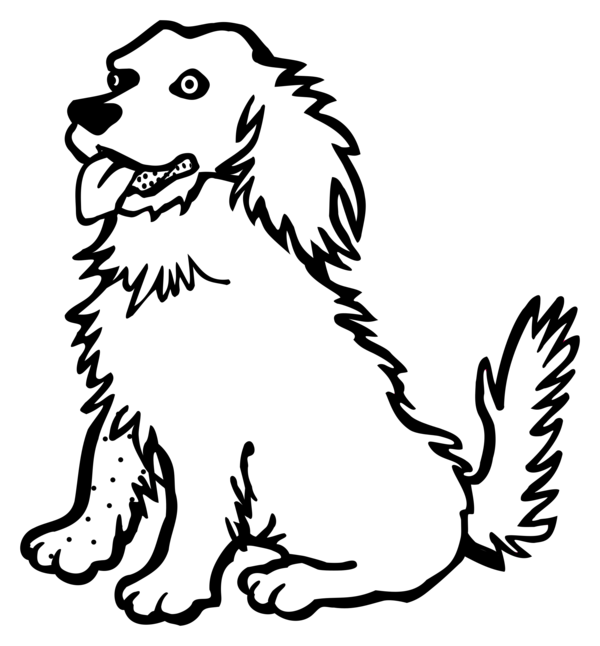 Free Dog Dog Black And White Puppy Clipart Clipart Transparent Background