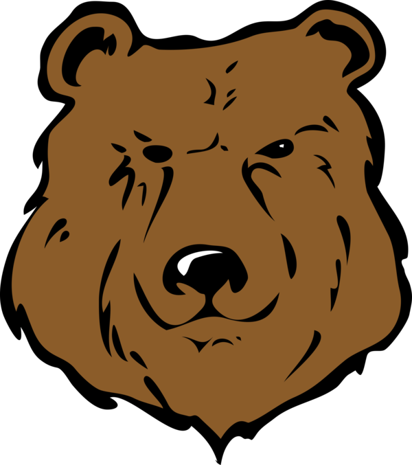 Free Bear Bear Nose Head Clipart Clipart Transparent Background