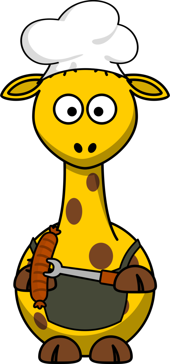 Free Giraffe Area Line Black And White Clipart Clipart Transparent Background