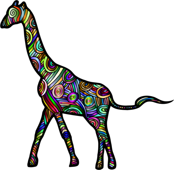 Free Giraffe Giraffe Giraffidae Line Clipart Clipart Transparent Background