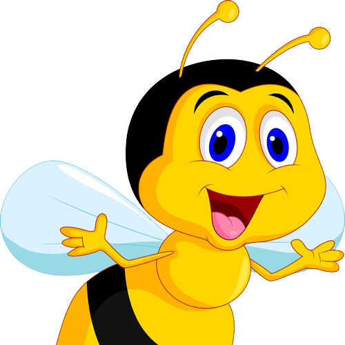 Free Bee Nose Smile Cartoon Clipart Clipart Transparent Background