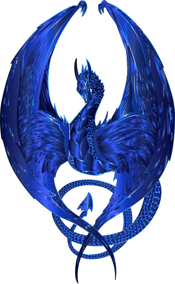 Free Dragon Cobalt Blue Dragon Wing Clipart Clipart Transparent Background