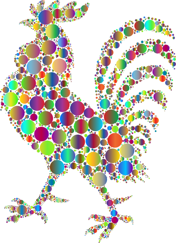 Free Bird Chicken Rooster Heart Clipart Clipart Transparent Background