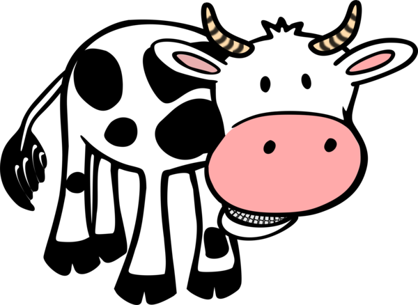 Free Cow Nose Cartoon Head Clipart Clipart Transparent Background