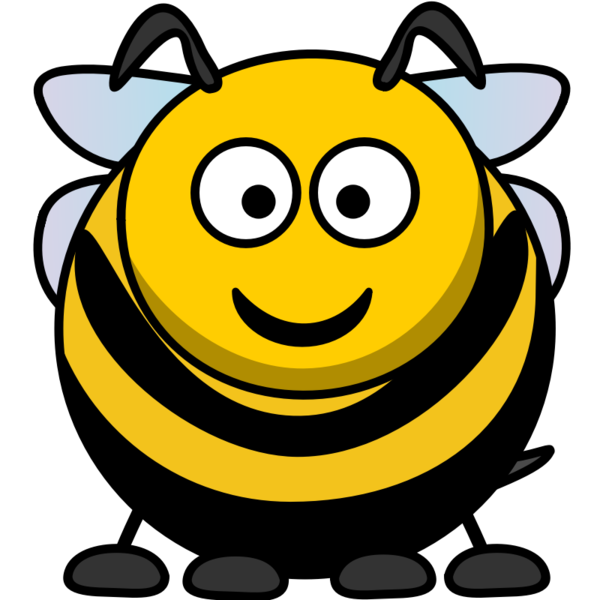 Free Bee Smile Black And White Smiley Clipart Clipart Transparent Background