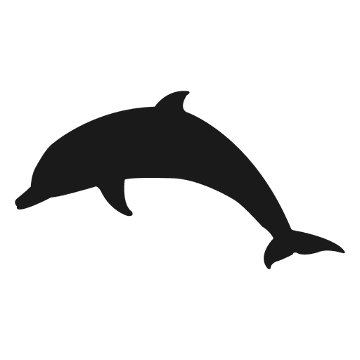Free Dolphin Dolphin Black And White Silhouette Clipart Clipart Transparent Background