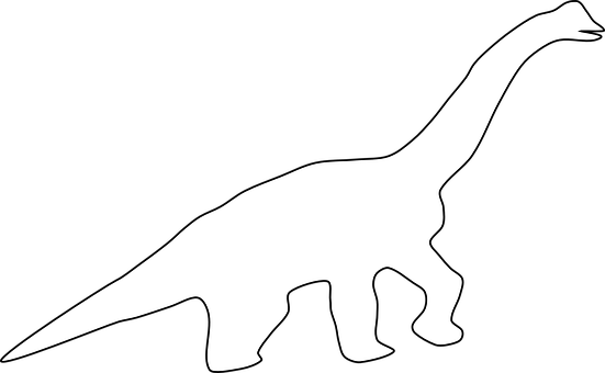 Free Dinosaur Black And White Hand Line Art Clipart Clipart Transparent Background