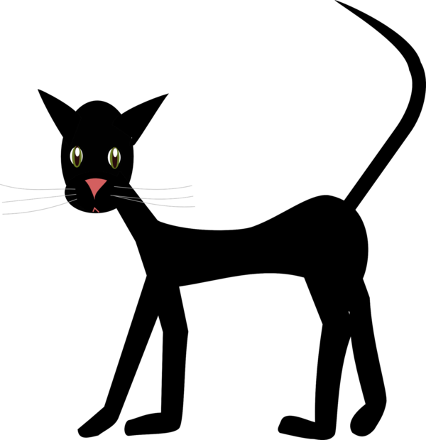 Free Cat Cat Whiskers Black And White Clipart Clipart Transparent Background