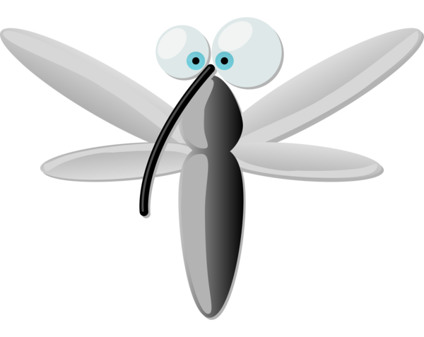 Free Insect Insect Black And White Wing Clipart Clipart Transparent Background