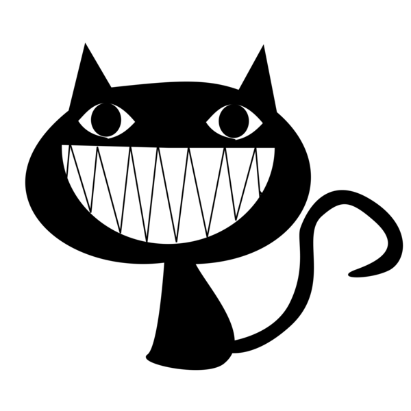 Free Cat Cat Facial Expression Black And White Clipart Clipart Transparent Background